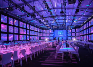 Bühnenbild Shows - Schindler Kundenevent